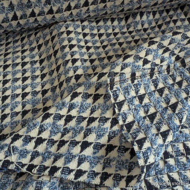 Glitter Bouclé Fantasie in Marine Creme | Ansicht: Glitter Bouclé Fantasie in Marine Creme