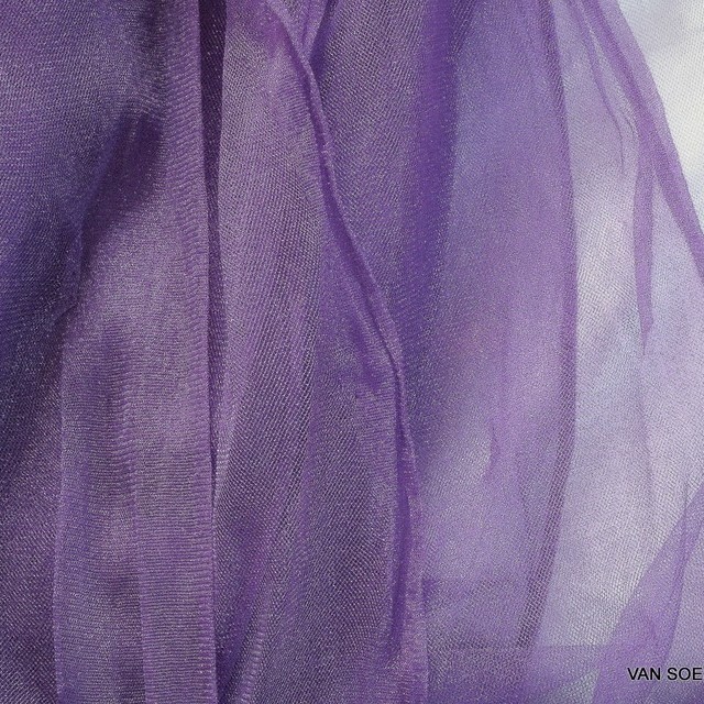 Glitter Tulle in dark purple - magenta | View: Tulle in purple