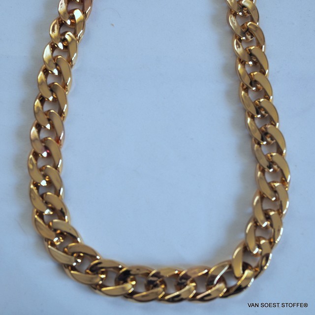 Gold chain 1.7 cm. - Width