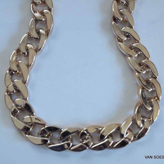 Gold chain 2 cm. - Width - per meter