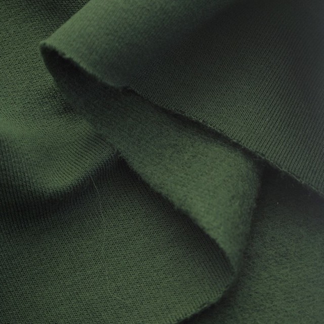 Green stretch (bi-elastic) slightly shiny, super soft & left roughened | View: Green stretch (bi-elastic) slightly shiny, super soft & left roughened