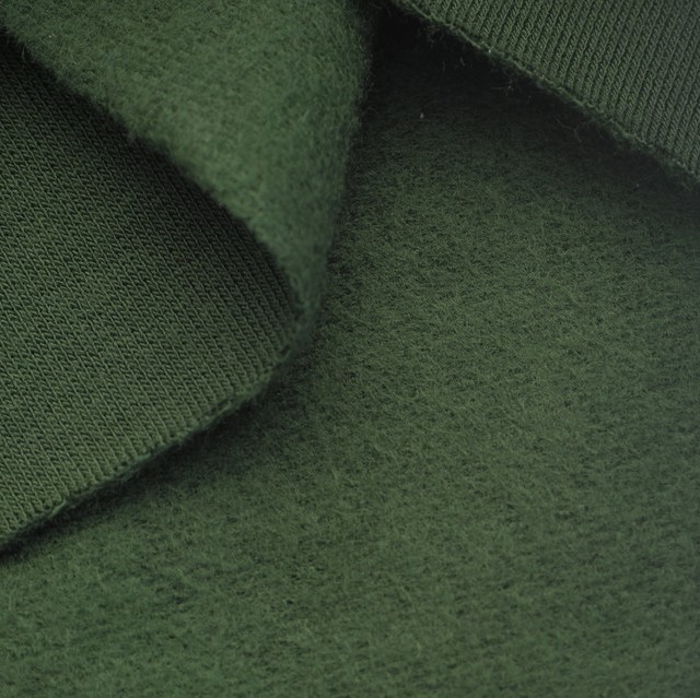 Green stretch (bi-elastic) slightly shiny, super soft & left roughened | View: Green stretch (bi-elastic) slightly shiny, super soft & left roughened