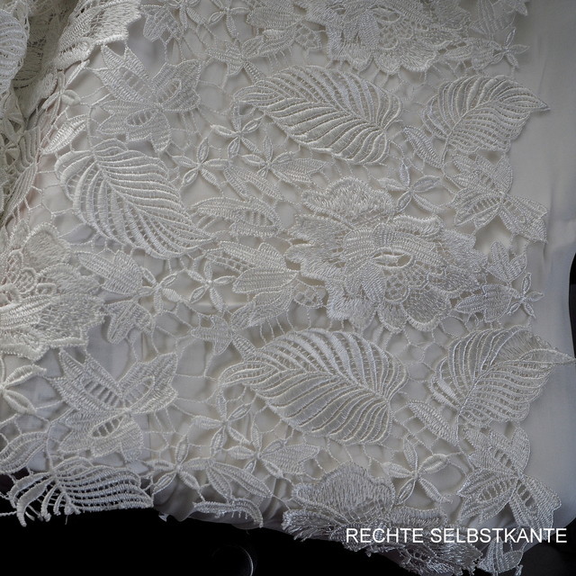 Guipure lace in white | View: Guipure lace in white