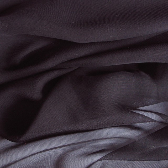 Hauchfeiner Chiffon in Schwarz