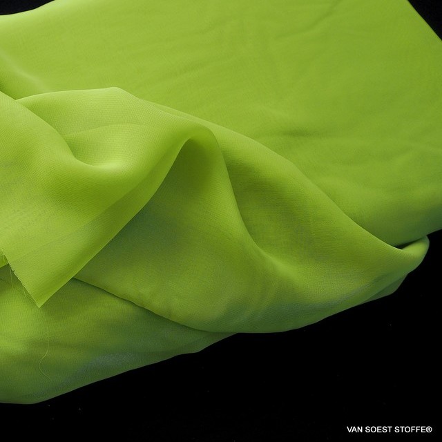 Very fine sylvia chiffon in lime