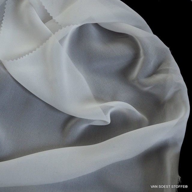 Very fine sylvia chiffon in white | View: Very fine sylvia chiffon in white