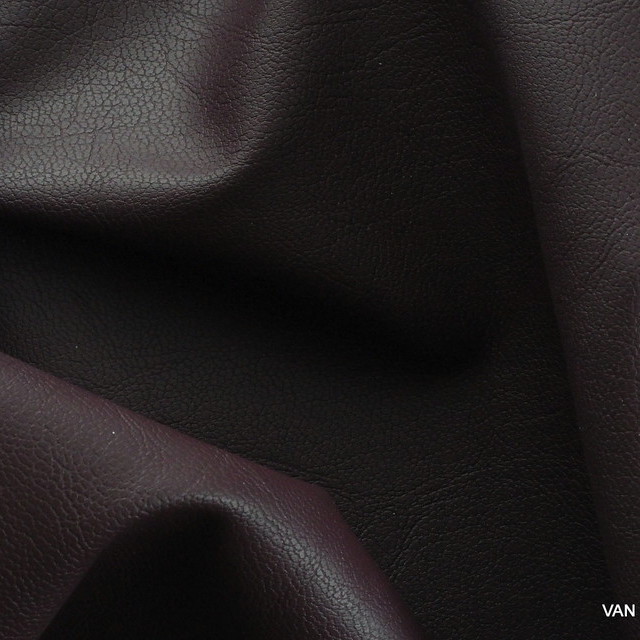 Hi-Stretch imitation leather in dark burgundy | View: Hi-Stretch imitation leather in dark burgundy