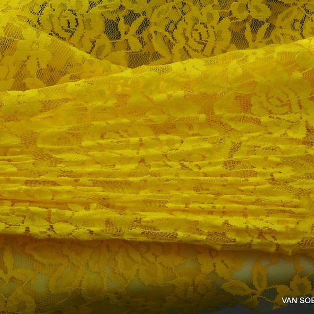 High Elastic Gemini Lace in yellow | View: High Elastic Gemini Lace in yellow