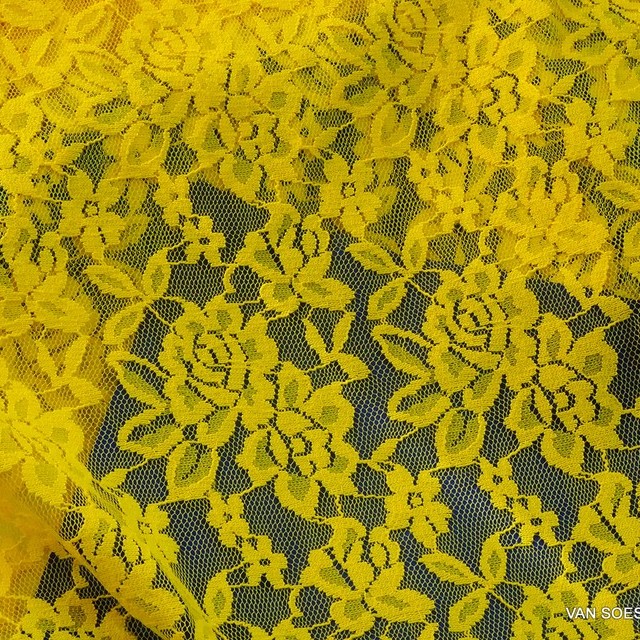 High Elastic Gemini Lace in yellow | View: High Elastic Gemini Lace in yellow