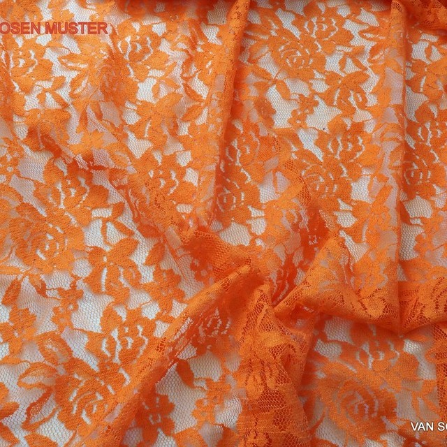 High Elastic Gemini Lace in Orange | View: High Elastic Gemini Lace in Orange