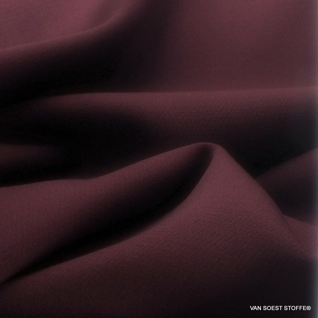 High quality stretch cloth fabric in dark burgundy