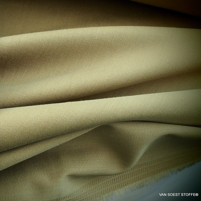 High-quality fine stretch TENCEL™ Fabric blend in light camel