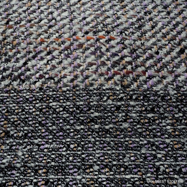 High quality soft Filicudi bouclé tweed in gray-pink | View: High quality soft Filicudi bouclé tweed in gray-pink