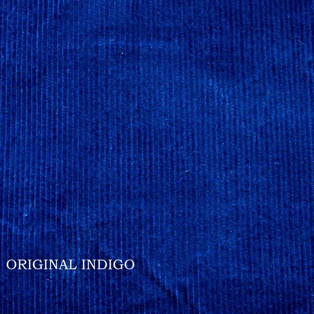 Indigo dyed 16 w corduroy