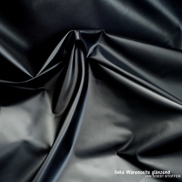 Japan Silk - Chintz in deep black water repellent | View: Japan Silk - Chintz in deep black water repellent