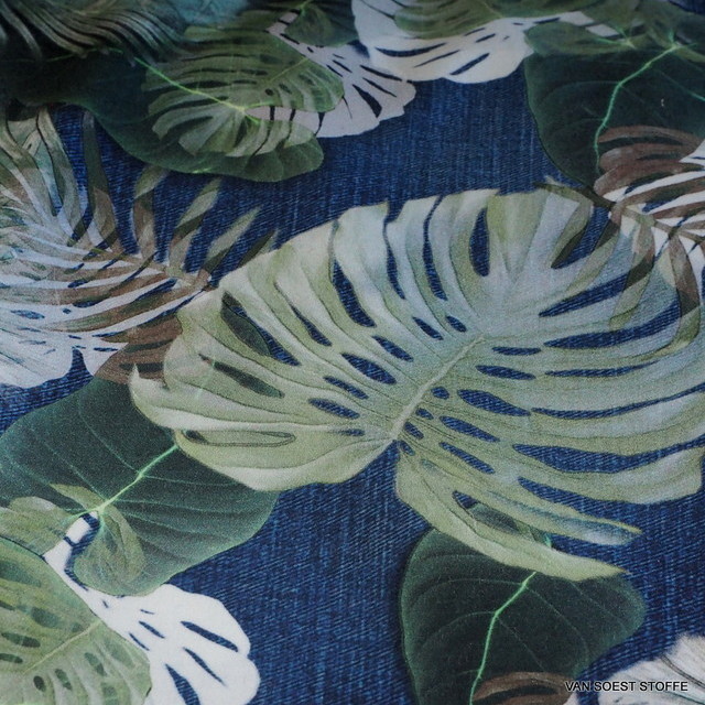 Jeans leaf Design on 100% fine cotton