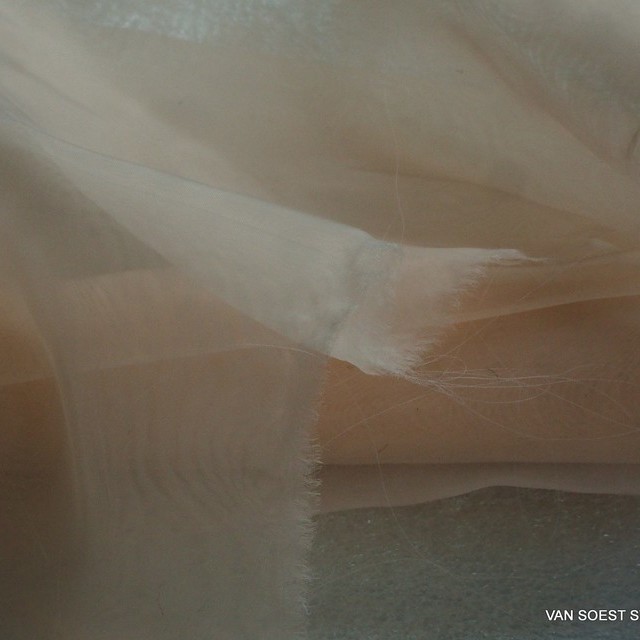 Art. No.: Salmon-rose tinged firm organza | View: Salmon-rose tinged firm organza Salmon-rose tinged firm organza | View: Salmon-rose tinged firm organza