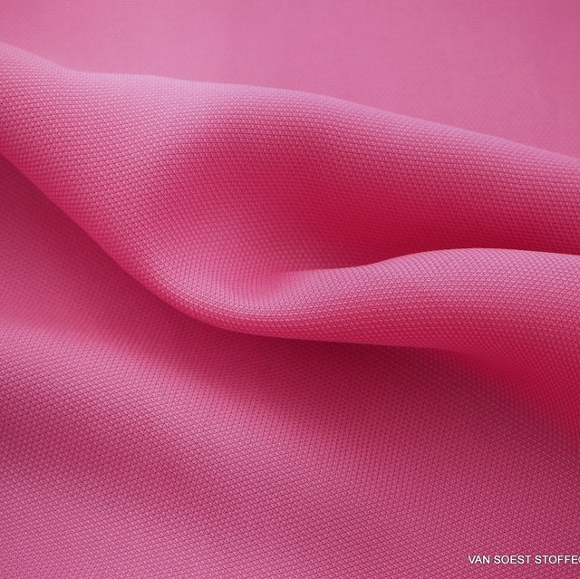 100% Lyocell-Tencel Piqué Jacquard Stoff in Pink