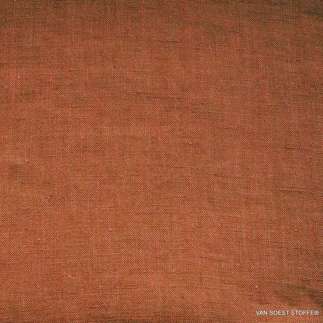 Maiorca 100% linen summery light in an intense orange