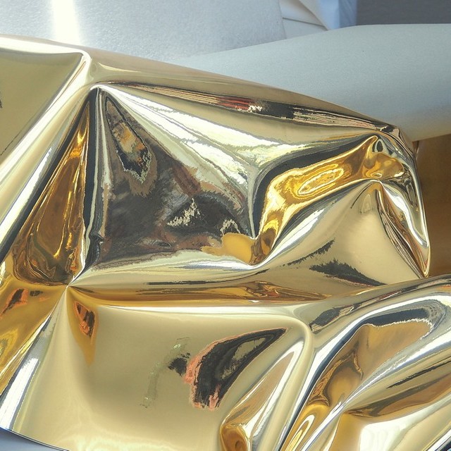 Metallic Doppelgewebe in Gold 28. | Ansicht: Metallic Doppelgewebe in Gold