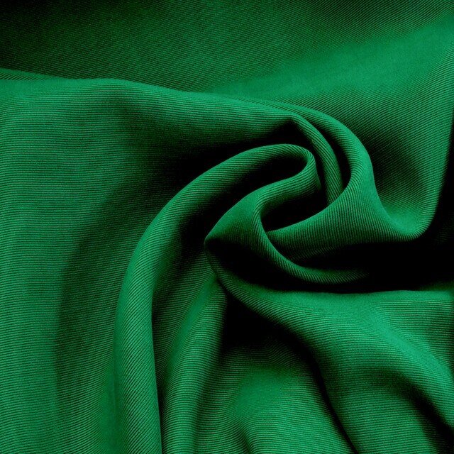 Micro Ottoman Rib Cupro-Rayon in in a rich green colour