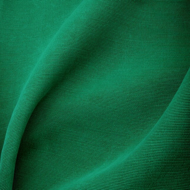 Micro Ottoman Rib Cupro-Rayon in in a rich green colour | View: Micro Ottoman Rib Cupro-Rayon in Green