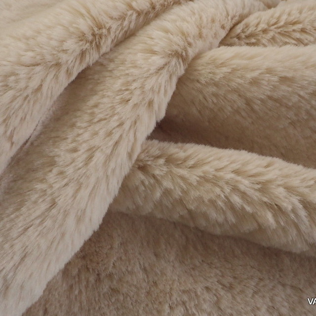 Mink imitation in cream white | View: Mink imitation in cream white