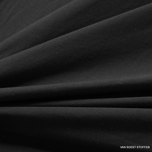 Modal: Super  High Stretch Jersey in Black - Sportswear T-Shirts - Underwear Yoga Wellness | Ansicht: Modal High Stretch Jersey in Black - Sportswear T-Shirts - Underwear Yoga Wellness