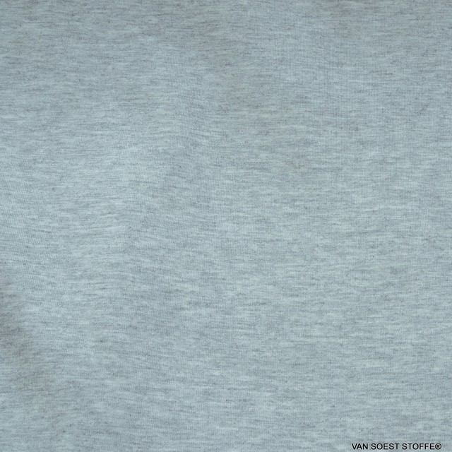 Modal High Stretch schwerer Jersey in light melange grey - Sportswear - T-Shirts - Underwear Yoga Wellness | Ansicht: Modal High Stretch Jersey in light melange grey - Sportswear - T-Shirt