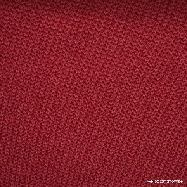 Modal™ piqué jersey blend in deep burgundy | View: Modal™ piqué jersey blend in deep burgundy