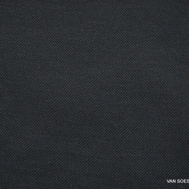 Modal™ Piqué Jersey Mischung in tief Schwarz