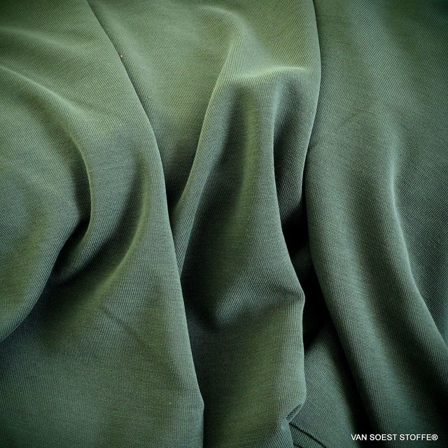 Modal™ Stretch Jersey in Mittel Grau-Grün. | Ansicht: Burda style Modal Stretch Jersey in Mittel Grau-Grün.