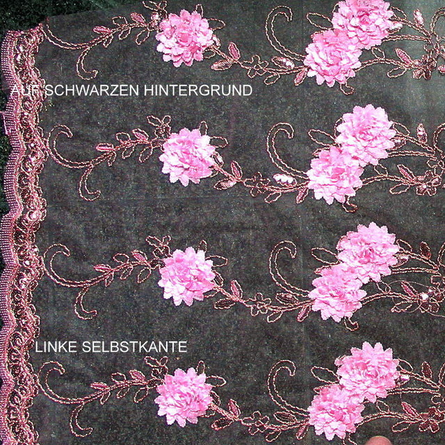 Pailletten Spitze in Pink