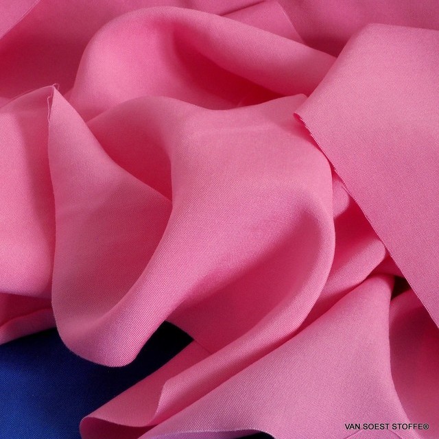 Pink farbiges 100% Viskose soft Poplin