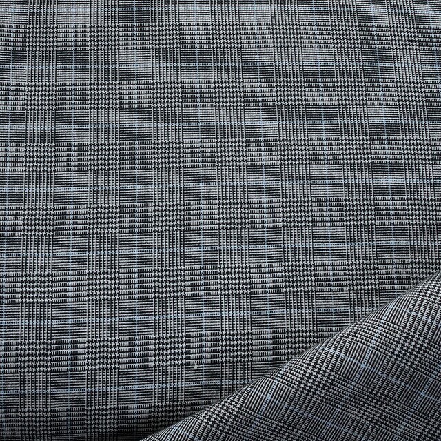 Prince de Galles Glencheck in Grau-Blau | Ansicht: Prince de Galles Glencheck in Grau-Blau