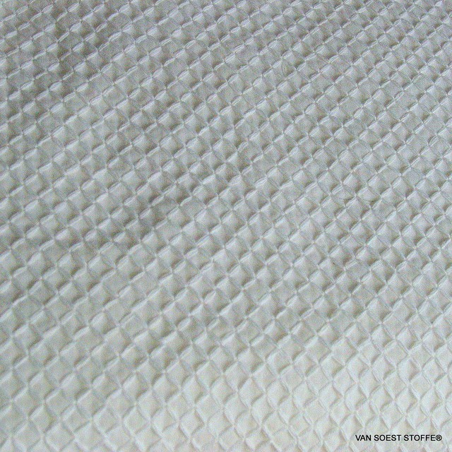 Romben Baumwoll Stickerei in Weiß | Ansicht: Romben Baumwoll Stickerei in Weiß