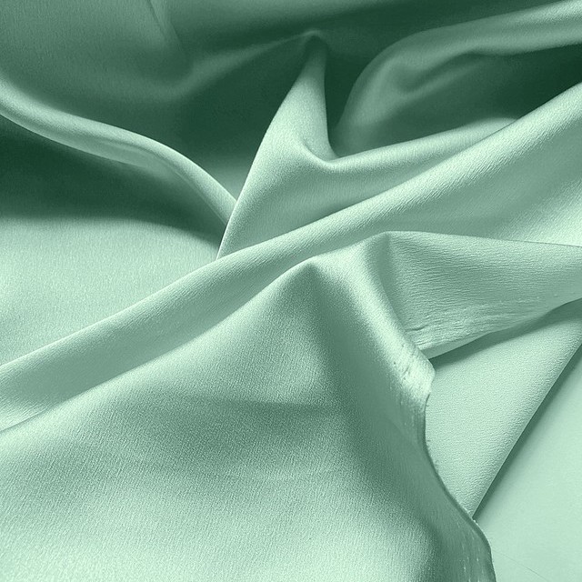 Satin mit Stretchanteil super leicht und weich fliessend in Mint | Ansicht: Satin mit Stretchanteil super leicht und weich fliessend in Mint