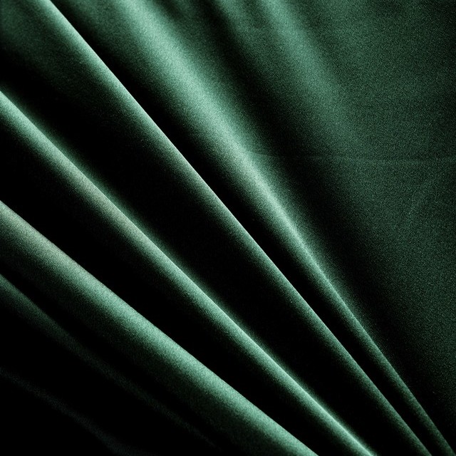 Satin with stretch super light and soft flowing in emerald green | View: Satin with stretch super light and soft flowing in emerald green