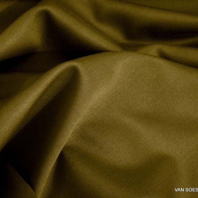 Heavy stretch satin in Tencel™ blend in Turmeric = brown-olive | View: Heavy stretch satin in TENCEL® blend in Turmeric = brown-olive