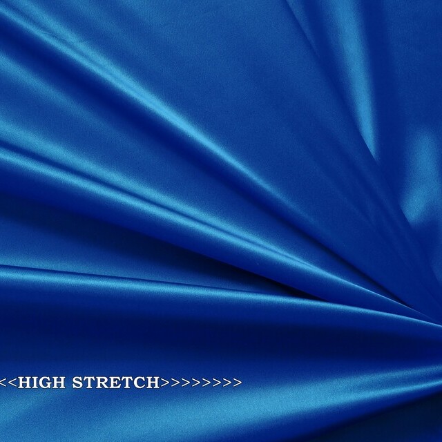 Heavy royal high-stretch couture satin in cobalt blue