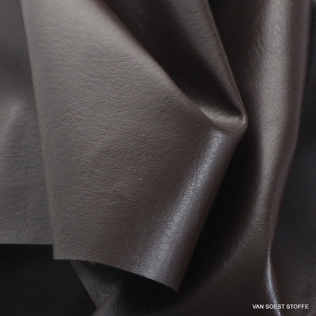Heavy imitation leather in Marrone = brown