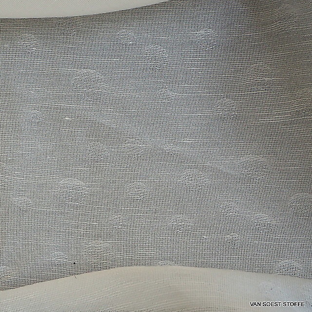 Seide-Leinen Jacquard in off-white | Ansicht: Seide-Leinen Jacquard in off-white
