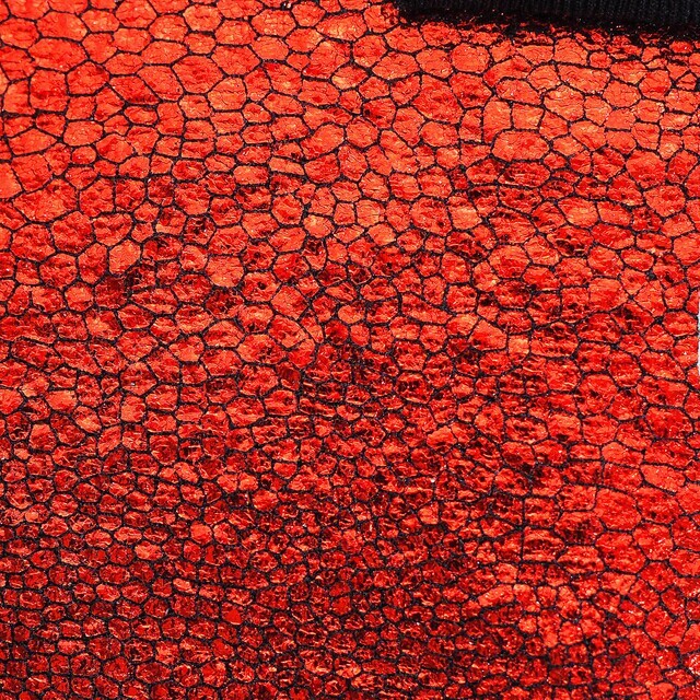 Soft stretch mini croco faux leather in red