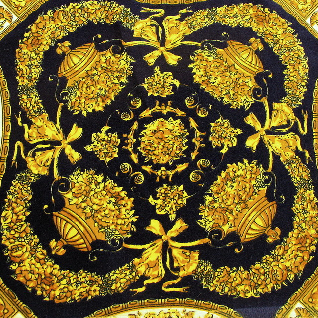 Stretch Baumwoll Versace Velvet Druck