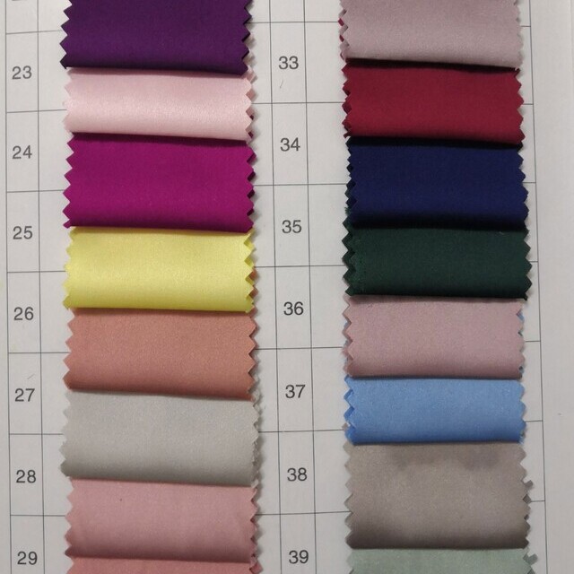 Stretch silk imitation satin in great Navy | View: Stretch silk immitation satin colorcard 2