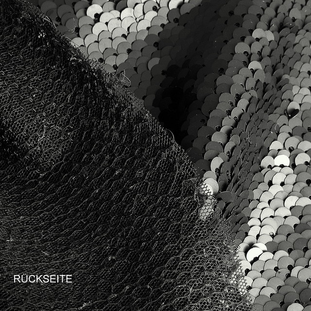 Stretch Matt Sequins Jet Black 5 mm