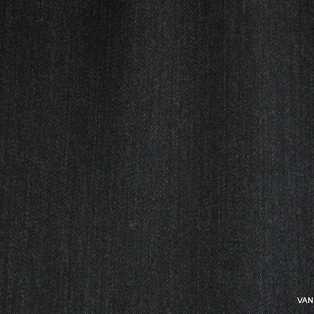 Stretch melange gabardine in dark grey | View: Stretch melange fine gabardine in dark grey