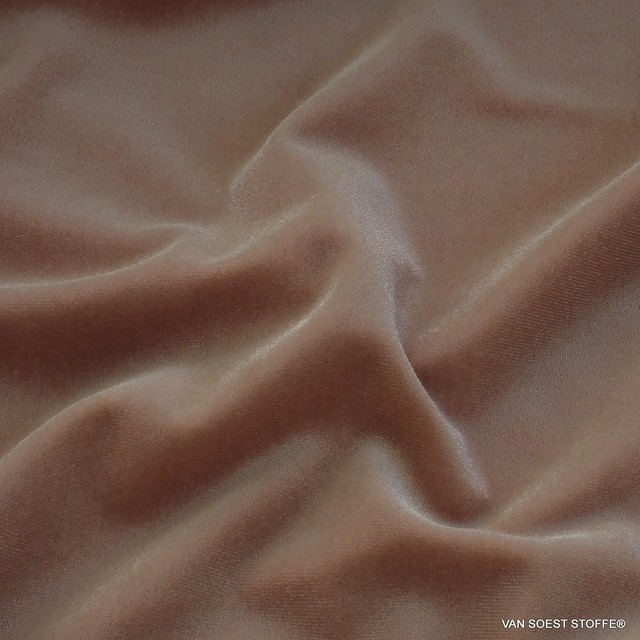 Stretch velvet in skin-champagne-rosé | View: Stretch velvet in skin-champagne-rosé