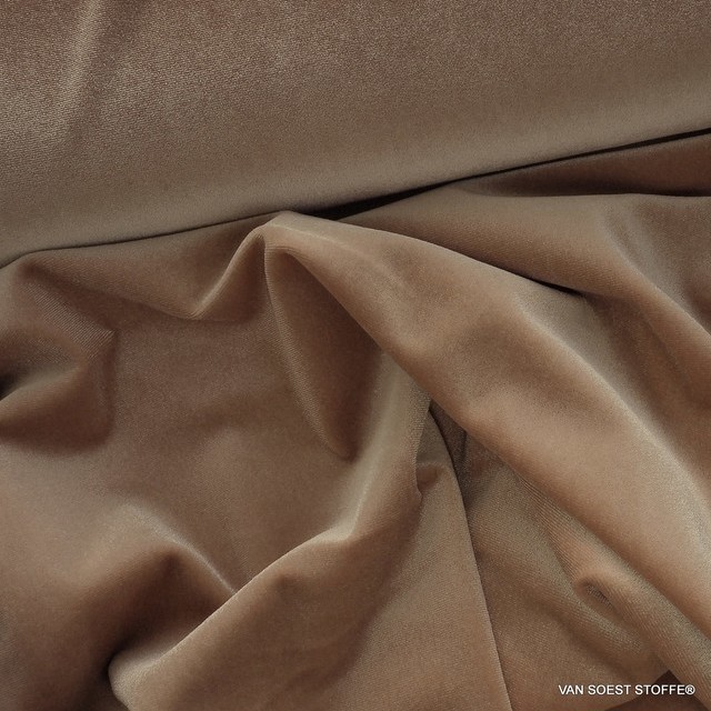 Stretch velvet in skin-champagne-rosé | View: Stretch velvet in skin-champagne-rosé