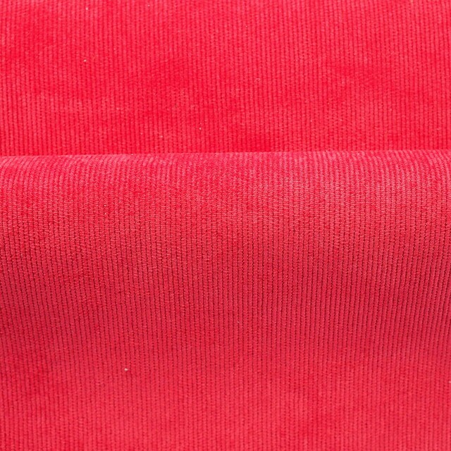 Stretch super fine corduroy in great red tone. | View: Stretch super fine corduroy in great red tone.